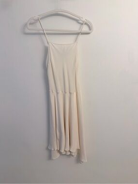 3.1 Phillip Lim Elegant Ivory Spaghetti-Strap Knee length Flowing Dress